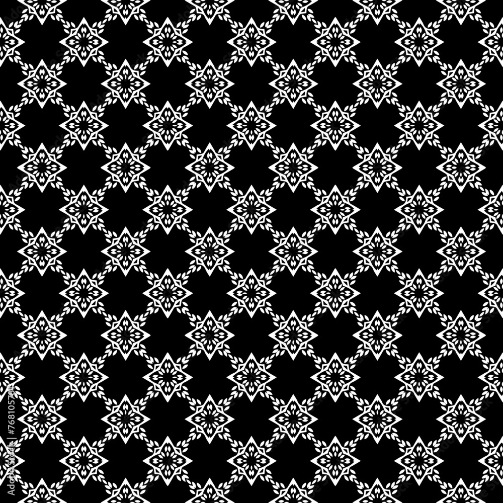 Black and white seamless abstract pattern. Background and backdrop. Grayscale ornamental design. Black and white seamless abstract pattern. Background and backdrop. Grayscale ornamental design.
