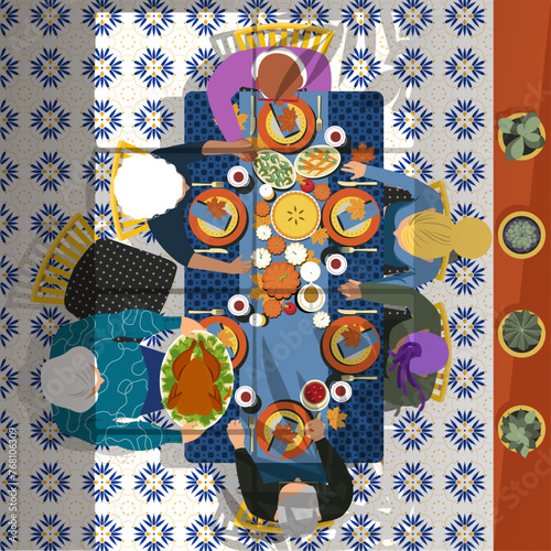 Family Gathering for Holiday Meal