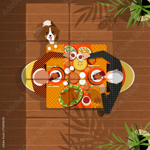Family Gathering for Holiday Meal
