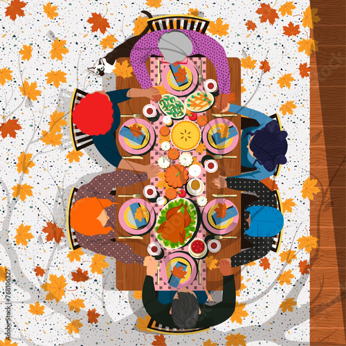 Family Gathering for Holiday Meal