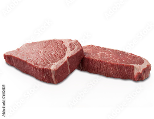 Raw beef steak with transparent background