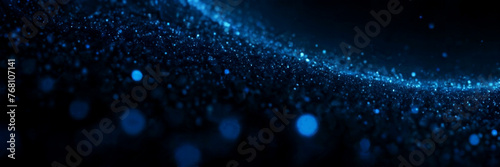 Light particles blue abstract tech background. photo