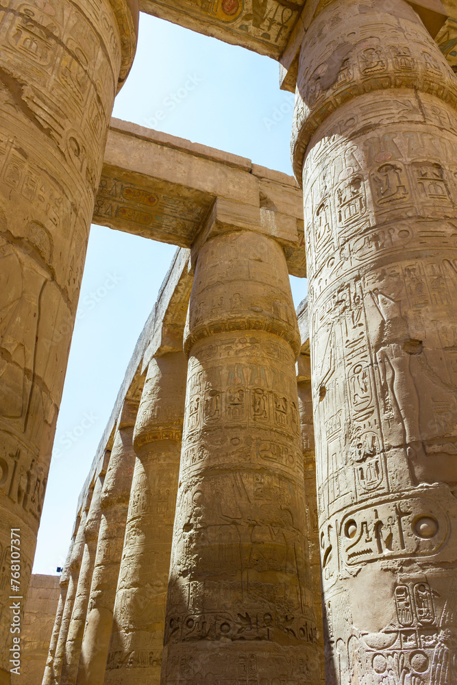 Ancient ruins of Karnak temple in Egypt Ancient ruins of Karnak temple in Egypt
