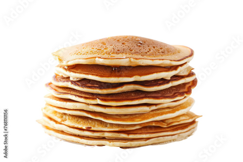 Stack of pancakes ,isolated on white background or transparent background, png clipart die-cut