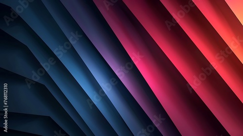 Abstract background with blue and pink stripes. The stripes are diagonal and have a gradient effect. The background is dark blue.