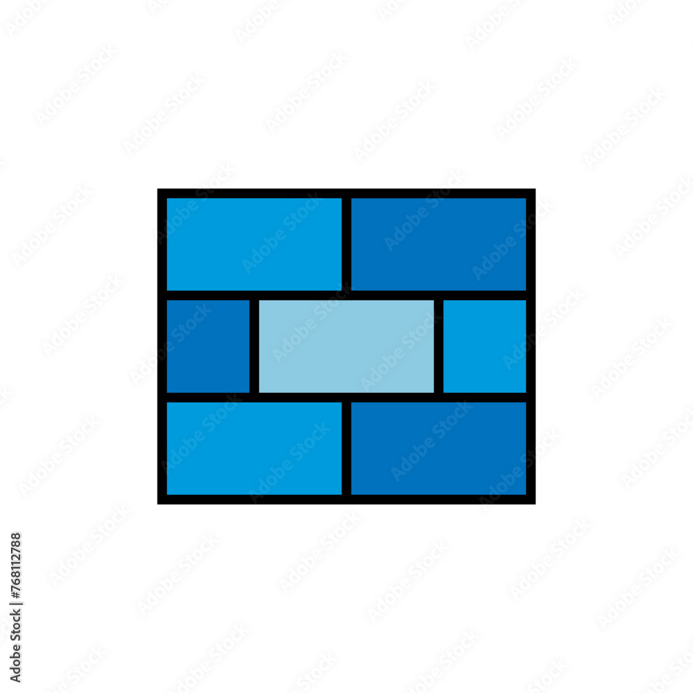 Brick wall vector icon. Firewall cyber security icon. Brick wall vector icon. Firewall cyber security icon.