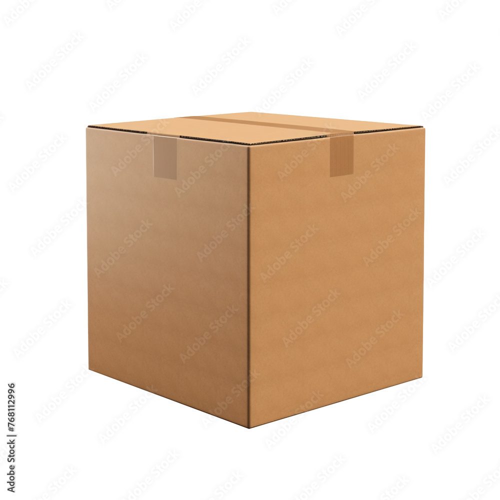 blank brown cardboard box isolated on transparent background blank brown cardboard box isolated on transparent background