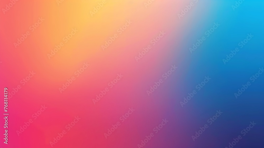 Abstract blurred gradient mesh background in bright rainbow colors. Smooth and soft color transitions.