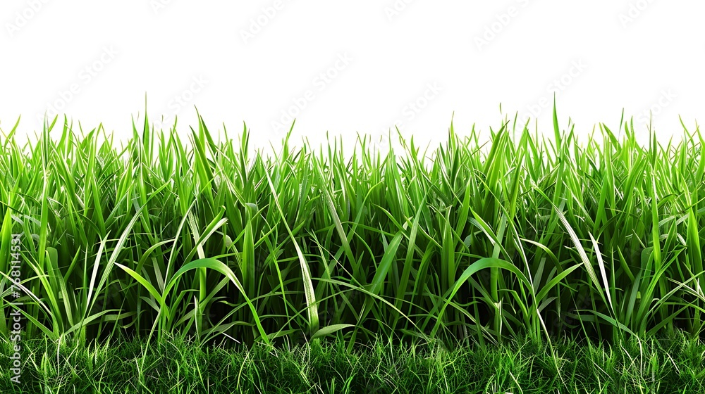 Green grass field isolated on white background. Fresh spring or summer meadow. Green grass field isolated on white background. Fresh spring or summer meadow.