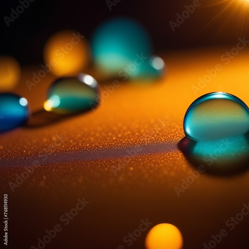 soap bubbles into the sunset with beautiful bokeh