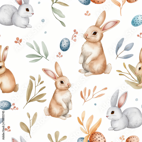 bunny easter rabbit pastel background wallpaper