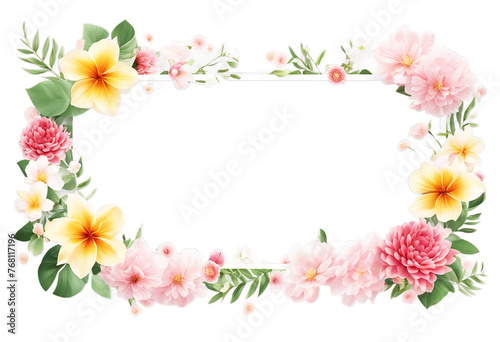 frame of flowers © akk png
