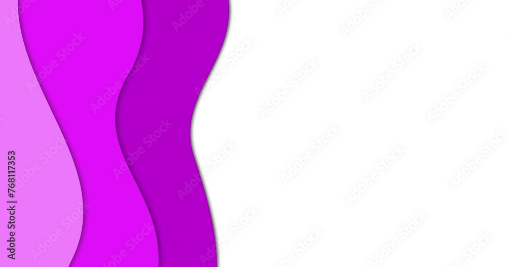 Purple stripes animated waves. Dynamic lilac color lines placeholder. Seamlessly looped animation with white copy space. Purple stripes animated waves. Dynamic lilac color lines placeholder. Seamlessly looped animation with white copy space.