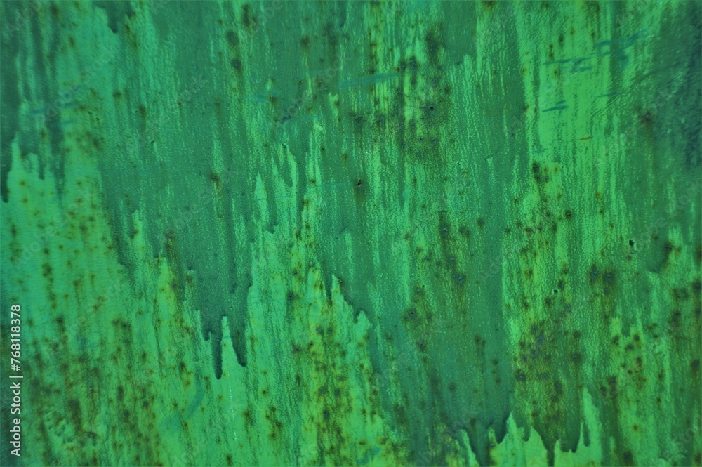 Obraz premium Painted texture macro green close-up