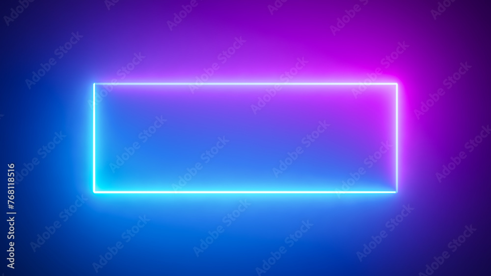 Abstract blue pink neon glowing line frame, animated moving led light screen box projection 3d rendering, empty blank space vertical presentation design background, futuristic laser sprectrum backdrop Abstract blue pink neon glowing line frame, animated moving led light screen box projection 3d rendering, empty blank space vertical presentation design background, futuristic laser sprectrum backdrop