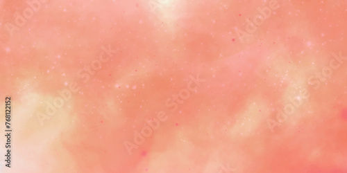 Soft pastel cloudy background. Watercolor background. Red pink and cream color background. Abstract background with bubbles.