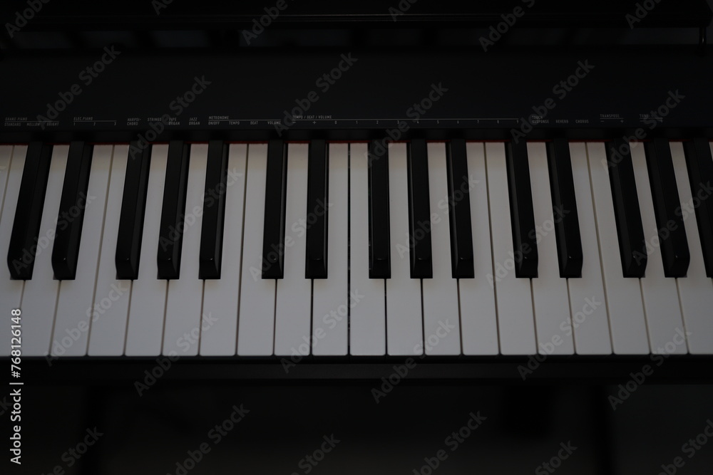Digital piano. A modern digital piano with perfectly clear sound. Musical instrument for playing on stage. Digital piano. A modern digital piano with perfectly clear sound. Musical instrument for playing on stage.