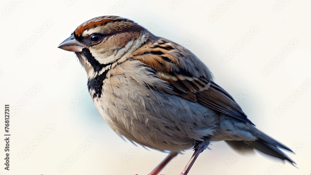 Close-Up of a Sparrow on a Soft Background Close-Up of a Sparrow on a Soft Background