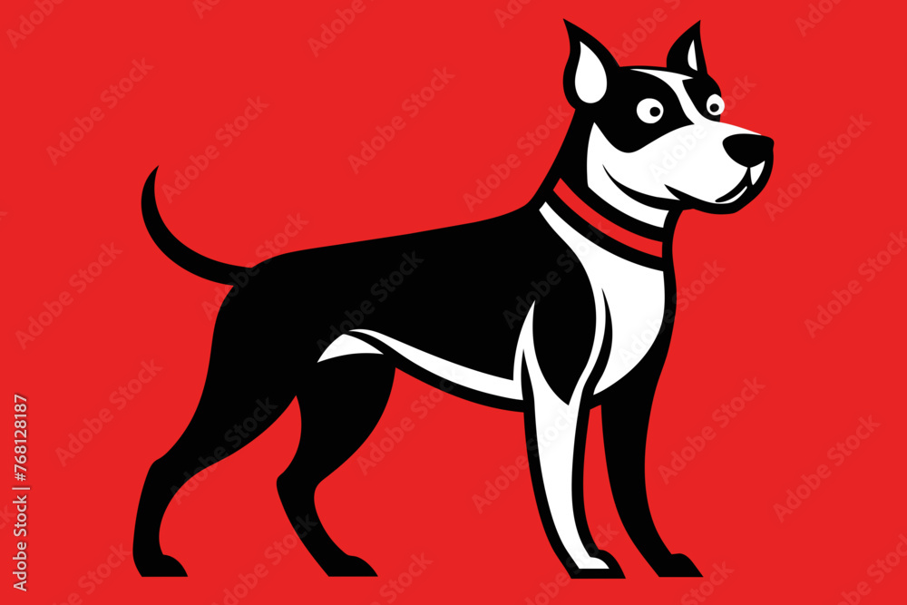 vector design of a discus dog vector design of a discus dog