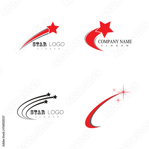 Star logo vector template element symbol design