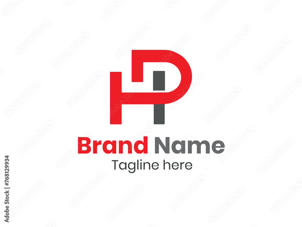HP Letter Initial Logo Design Template Vector Illustration . HP Letter Initial Logo Design Template Vector Illustration .