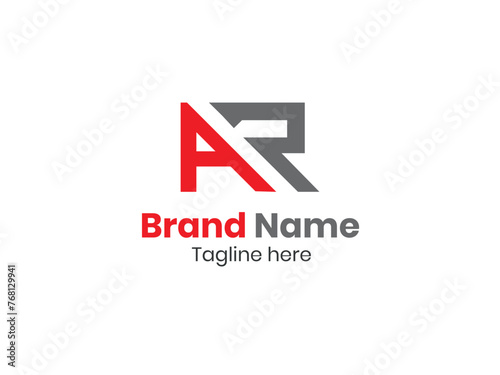 AR Letter Initial Logo Design Template Vector Illustration .