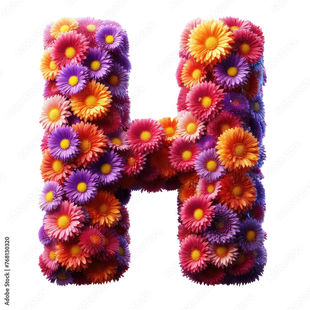 Isolated 3D Letter on a Clear PNG Canvas, Generative AI Isolated 3D Letter on a Clear PNG Canvas, Generative AI