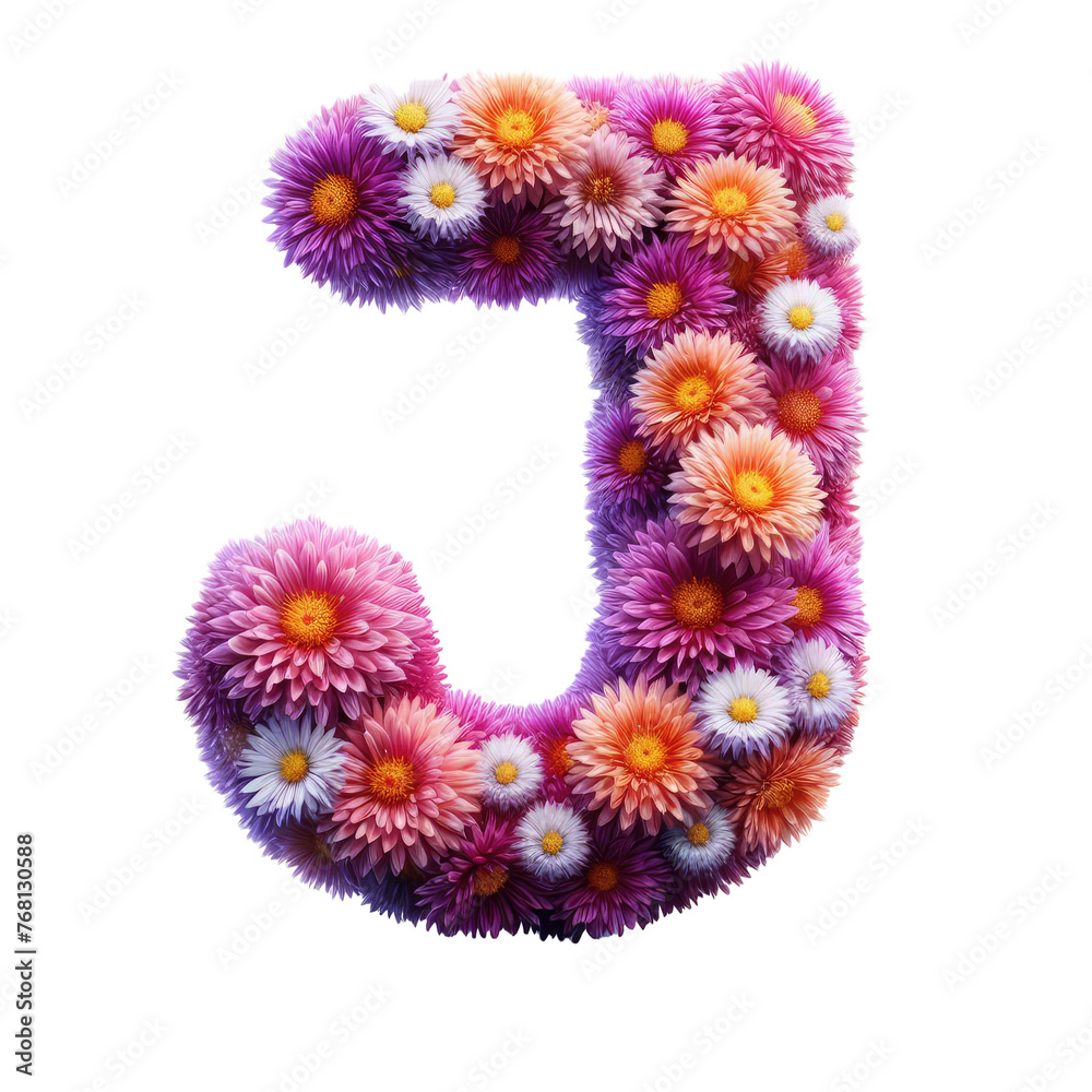 Isolated 3D Letter on a Clear PNG Canvas, Generative AI Isolated 3D Letter on a Clear PNG Canvas, Generative AI