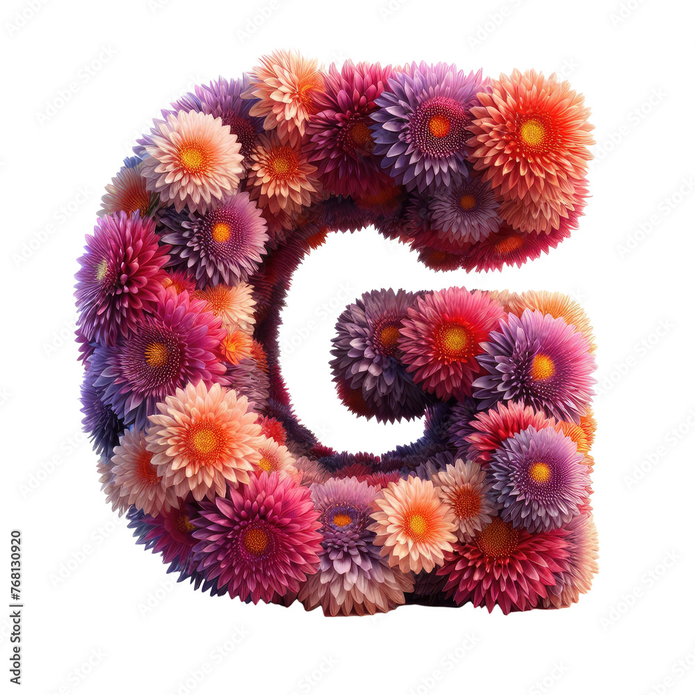 Isolated 3D Letter on a Clear PNG Canvas, Generative AI Isolated 3D Letter on a Clear PNG Canvas, Generative AI