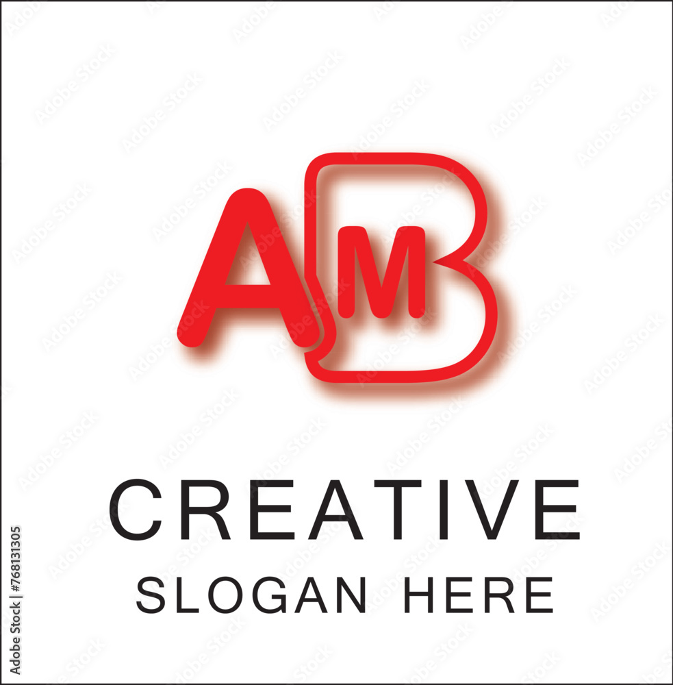ABM Creative letter logo ABM Creative letter logo