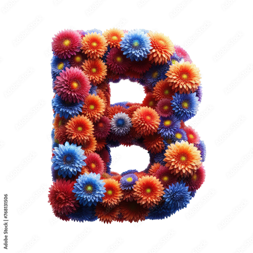 Isolated 3D Letter on a Clear PNG Canvas, Generative AI Isolated 3D Letter on a Clear PNG Canvas, Generative AI