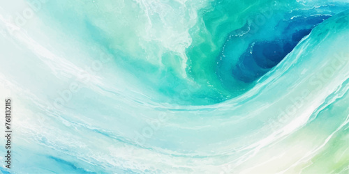 abstract soft blue and green abstract water color ocean wave texture background. Banner Graphic Resource as background for ocean wave and water wave abstract graphics 