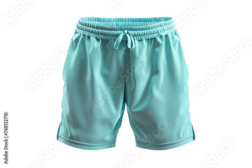 Close-up view of a pair of stylish shorts in bright colors and intricate patterns
