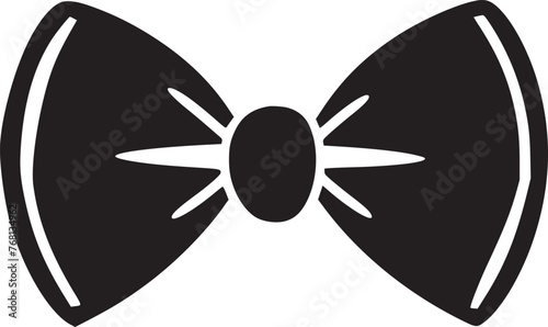 bow necktie icon vector symbol design illustration