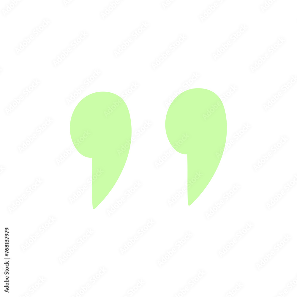 Hand drawn quotes icon Hand drawn quotes icon