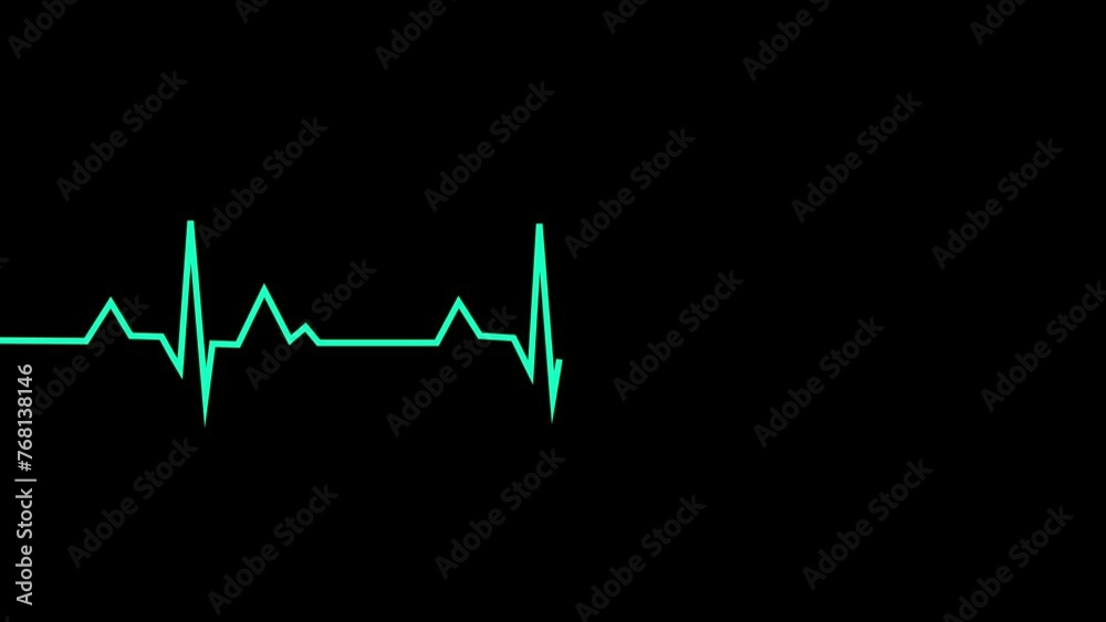 Heart beat line. Self drawing animation with alpha channel. Seamless loop. Heart beat line. Self drawing animation with alpha channel. Seamless loop.
