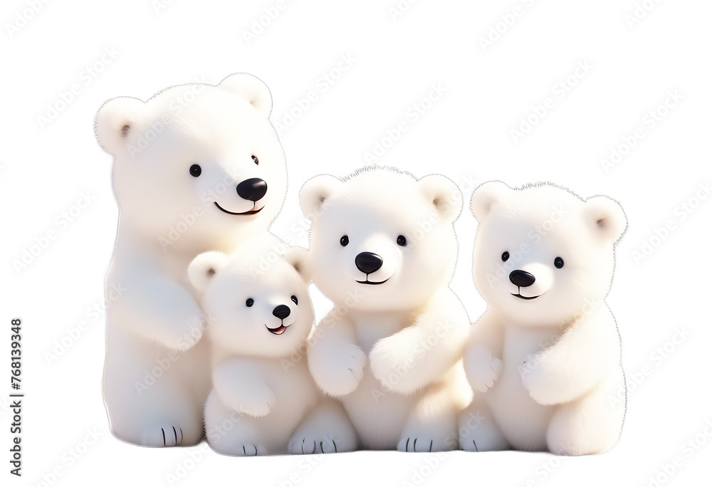 Bear Cartoon day cardCute Polar Family Mother`s greeting Background Vector Baby Isolated Heart Illustration Love Snow Happy Cute Wildlife Mother's Hug