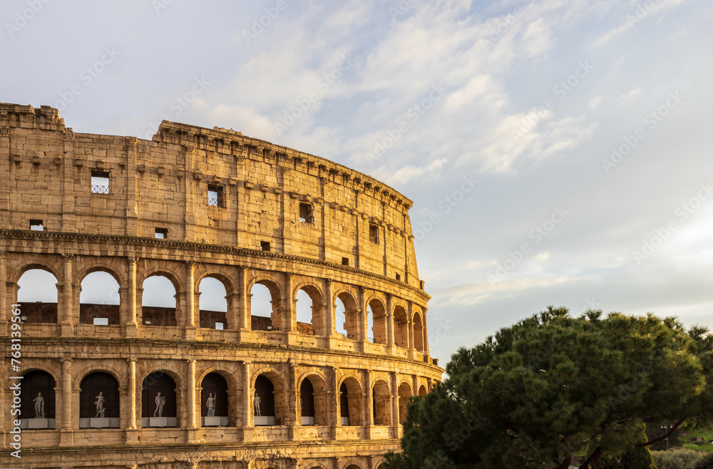 Colosseum at Sunset, Rome, Italy