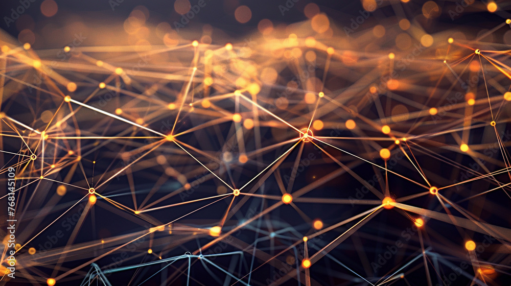 Fototapeta premium Abstract Visualization of AI Algorithms and Neural Networks