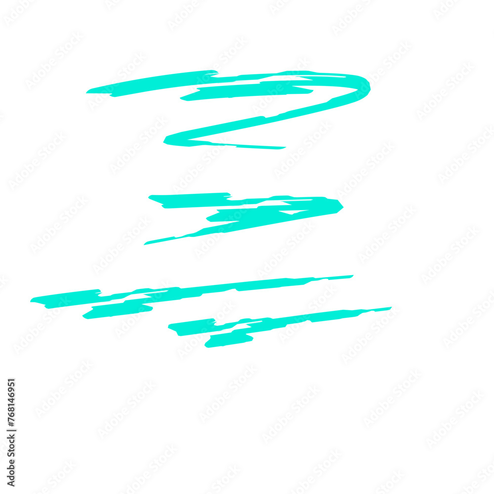 Turquoise Green Brush Stroke Turquoise Green Brush Stroke
