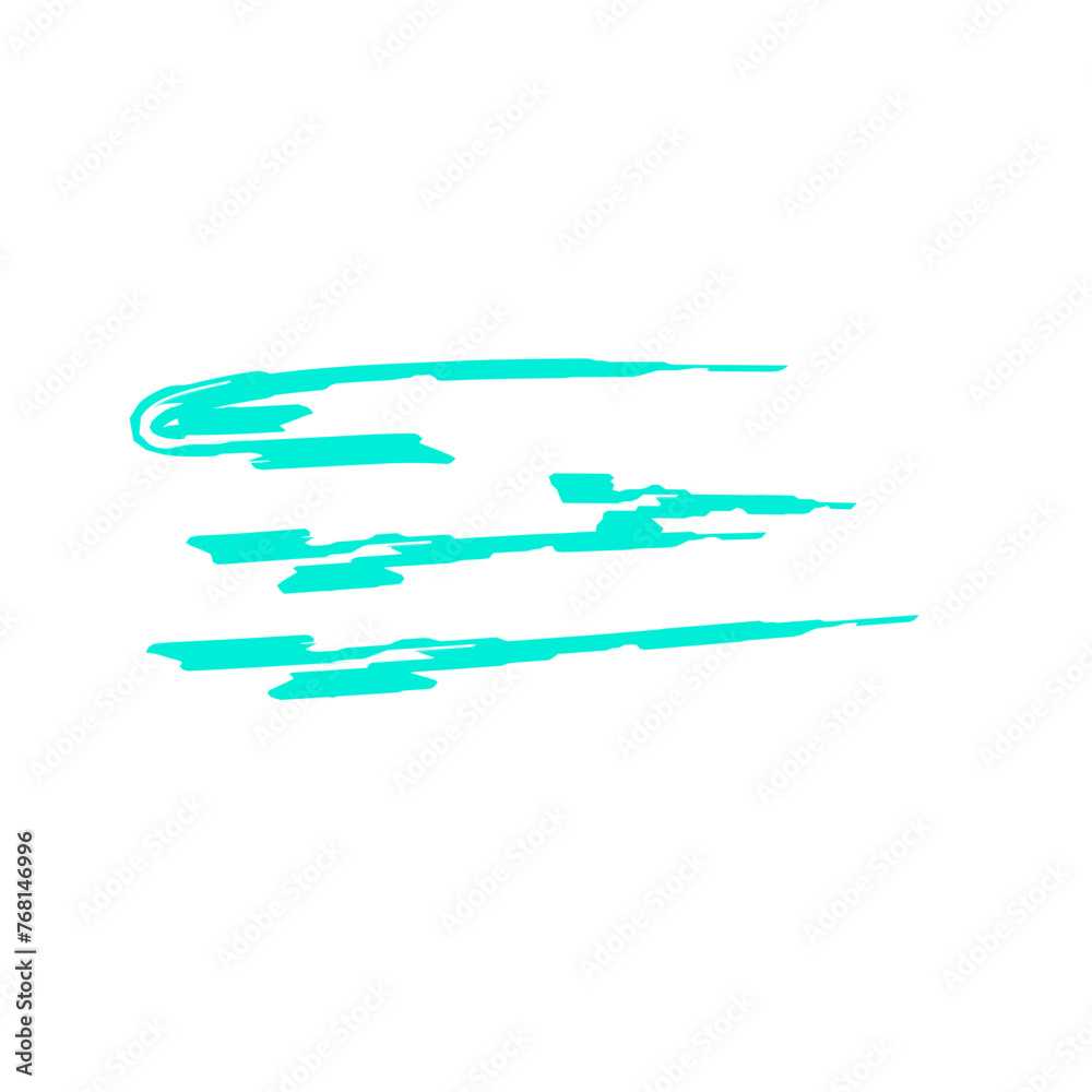 Turquoise Green Brush Stroke Turquoise Green Brush Stroke