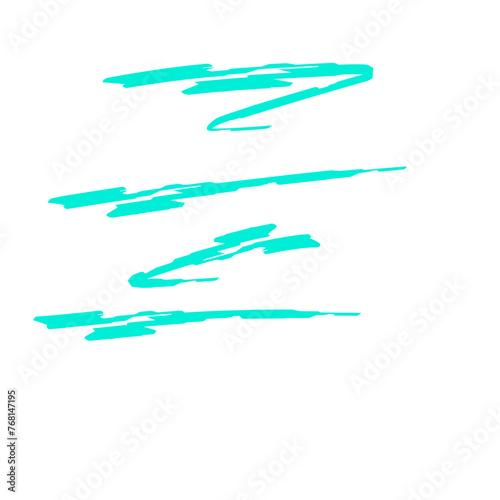 Turquoise Green Brush Stroke