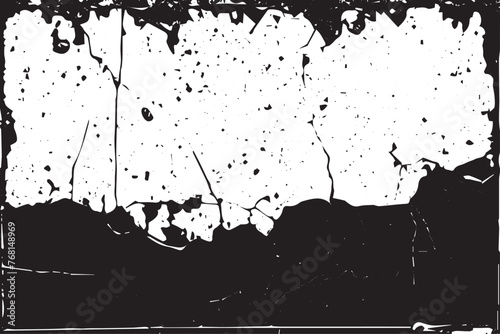 Retro Metal Texture with Classic Black and White Oxidized Spots