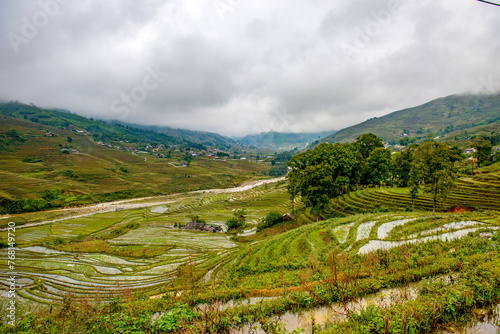 Sa Pa - Vietnam. December 05, 2015. Sa pa is very popular destination for trekking, Vietnam. photo