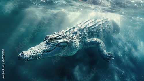 Close Up of Alligator in Water © yganko