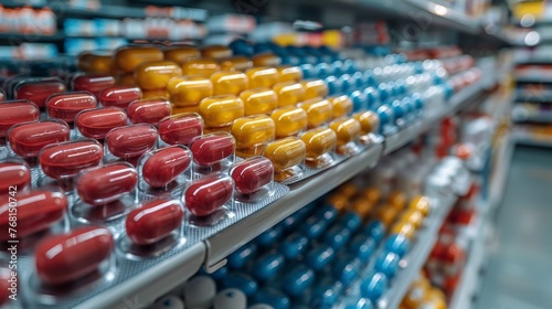 Colorful Pills Displayed on Table