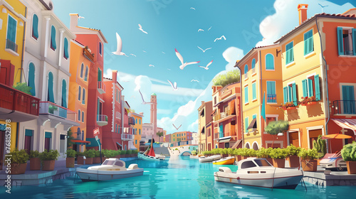 street country italy landscape tropical sea city grand canal