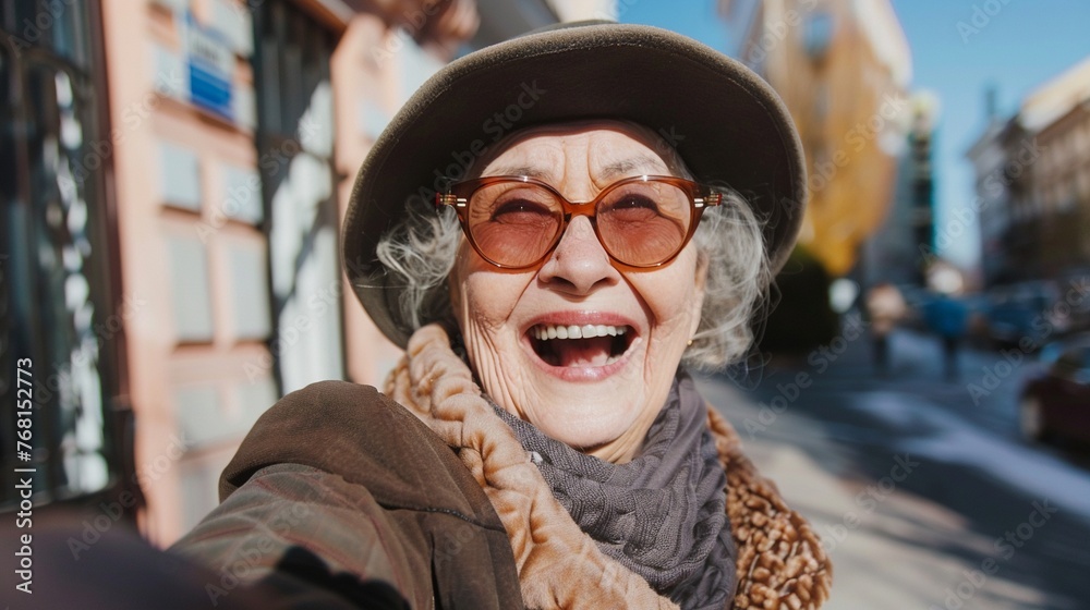Happiness in Retirement: Senior Woman Enjoying Outdoor Adventures Happiness in Retirement: Senior Woman Enjoying Outdoor Adventures