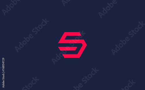 letter s with hexagon logo icon design vector design template inspiration