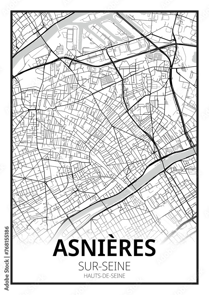 Obraz premium Asnières-sur-Seine, Hauts-de-Seine